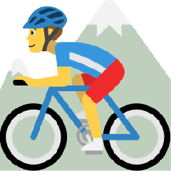 Man Mountain Biking Emoji Copy Paste ― 🚵‍♂ - skype