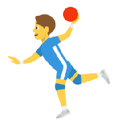 Man Playing Handball Emoji Copy Paste ― 🤾‍♂ - skype