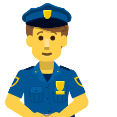 Man Police Officer Emoji Copy Paste ― 👮‍♂ - skype