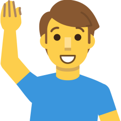 Man Raising Hand Emoji Copy Paste ― 🙋‍♂ - skype