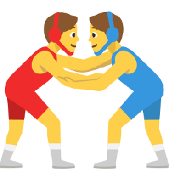 Men Wrestling Emoji Copy Paste ― 🤼‍♂ - skype