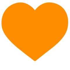 Orange Heart Emoji Copy Paste ― 🧡 - skype