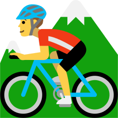 Person Mountain Biking Emoji Copy Paste ― 🚵 - skype
