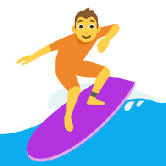 Person Surfing Emoji Copy Paste ― 🏄 - skype
