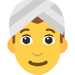 Person Wearing Turban Emoji Copy Paste ― 👳 - skype