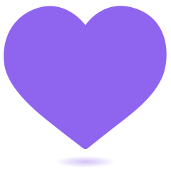 Purple Heart Emoji Copy Paste ― 💜 - skype