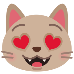Smiling Cat With Heart-eyes Emoji Copy Paste ― 😻 - skype