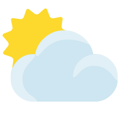 Sun Behind Cloud Emoji Copy Paste ― ⛅ - skype