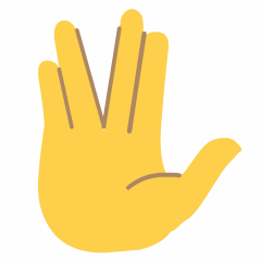 Vulcan Salute Emoji Copy Paste ― 🖖 - skype