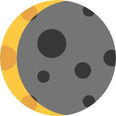 Waning Crescent Moon Emoji Copy Paste ― 🌘 - skype