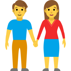 Woman And Man Holding Hands Emoji Copy Paste ― 👫 - skype