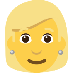 Woman: Blond Hair Emoji Copy Paste ― 👱‍♀ - skype