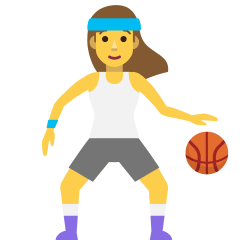 Woman Bouncing Ball Emoji Copy Paste ― ⛹️‍♀ - skype