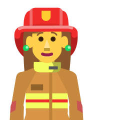 Woman Firefighter Emoji Copy Paste ― 👩‍🚒 - skype