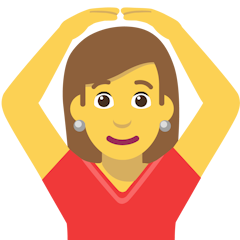 Woman Gesturing OK Emoji Copy Paste ― 🙆‍♀ - skype