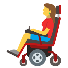 Woman In Motorized Wheelchair Emoji Copy Paste ― 👩‍🦼 - skype