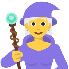 Woman Mage Emoji Copy Paste ― 🧙‍♀ - skype