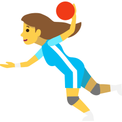 Woman Playing Handball Emoji Copy Paste ― 🤾‍♀ - skype