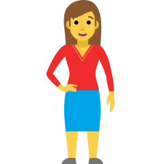 Woman Standing Emoji Copy Paste ― 🧍‍♀ - skype
