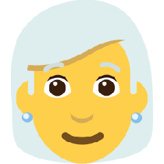 Woman: White Hair Emoji Copy Paste ― 👩‍🦳 - skype
