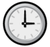 Three O’clock Emoji Copy Paste ― 🕒 - softbank