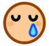 Crying Face Emoji Copy Paste ― 😢 - softbank