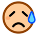 Sad But Relieved Face Emoji Copy Paste ― 😥 - softbank