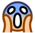 Face Screaming In Fear Emoji Copy Paste ― 😱 - softbank