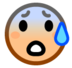 Anxious Face With Sweat Emoji Copy Paste ― 😰 - softbank