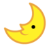 First Quarter Moon Face Emoji Copy Paste ― 🌛 - softbank