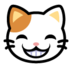 Grinning Cat With Smiling Eyes Emoji Copy Paste ― 😸 - softbank