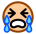 Loudly Crying Face Emoji Copy Paste ― 😭 - softbank