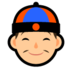 Person With Skullcap Emoji Copy Paste ― 👲 - softbank