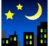 Night With Stars Emoji Copy Paste ― 🌃 - softbank