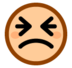 Persevering Face Emoji Copy Paste ― 😣 - softbank