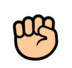 Raised Fist Emoji Copy Paste ― ✊ - softbank
