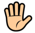 Raised Hand Emoji Copy Paste ― ✋ - softbank