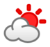Sun Behind Cloud Emoji Copy Paste ― ⛅ - softbank