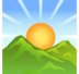 Sunrise Over Mountains Emoji Copy Paste ― 🌄 - softbank