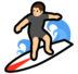 Person Surfing Emoji Copy Paste ― 🏄 - softbank
