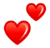 Two Hearts Emoji Copy Paste ― 💕 - softbank