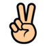 Victory Hand Emoji Copy Paste ― ✌️ - softbank