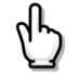 Backhand Index Pointing Up Emoji Copy Paste ― 👆 - softbank