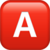 A Button (blood Type) Emoji Copy Paste ― 🅰️ - apple