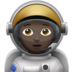 Astronaut: Dark Skin Tone Emoji Copy Paste ― 🧑🏿‍🚀 - apple