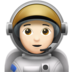 Astronaut: Light Skin Tone Emoji Copy Paste ― 🧑🏻‍🚀 - apple