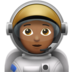 Astronaut: Medium-dark Skin Tone Emoji Copy Paste ― 🧑🏾‍🚀 - apple