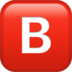 B Button (blood Type) Emoji Copy Paste ― 🅱️ - apple