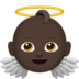 Baby Angel: Dark Skin Tone Emoji Copy Paste ― 👼🏿 - apple