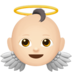 Baby Angel: Light Skin Tone Emoji Copy Paste ― 👼🏻 - apple